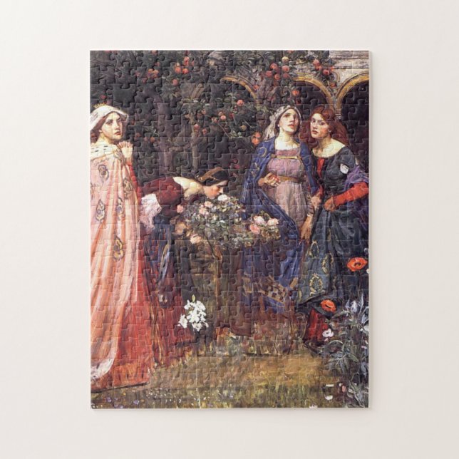 Puzzle El jardín encantado de 1917 John William Waterhous (Vertical)