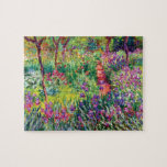 Puzzle El jardín Iris de Claude Monet<br><div class="desc">Visita mi tienda para un diseño más interesante y más elección de color => zazzle.com/colorfulworld*</div>