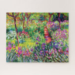 Puzzle El jardín Iris de Giverny, por Claude Monet<br><div class="desc">Visita mi tienda para un diseño más interesante y más elección de color => zazzle.com/iwheels*</div>