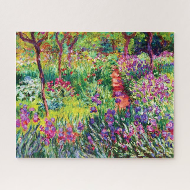 Puzzle El jardín Iris de Giverny, por Claude Monet (Horizontal)