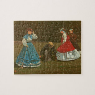 Puzzle El juego del croquet, 1866 (aceite en lona)