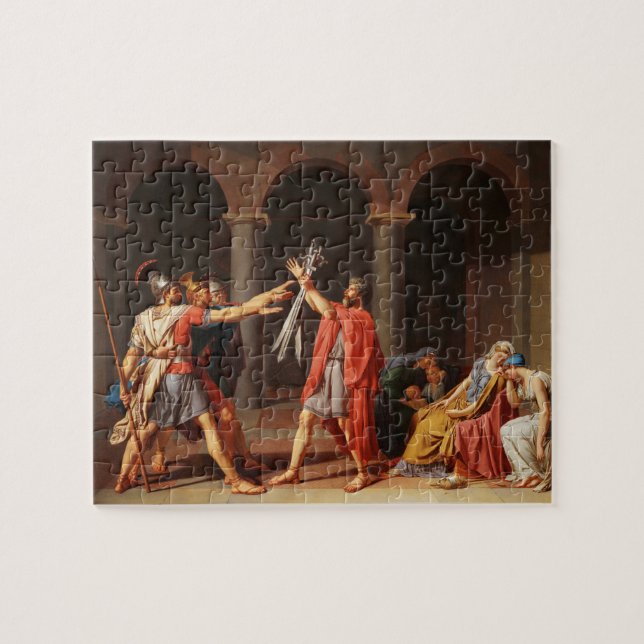 Puzzle El juramento del Horatii de Jacques-Louis David (Horizontal)