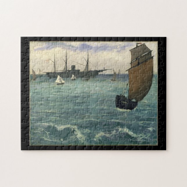 Puzzle El "Kearsarge" en el Bella Artes Boulogne Edouard  (Horizontal)