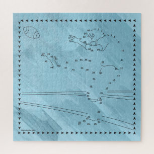 Puzzle El Kicker Del Fútbol Conecta Los Puntos