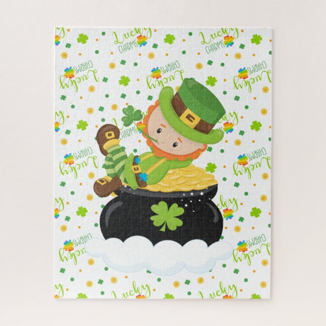 Puzzle El Leprechaun del arroz del St (Vertical)