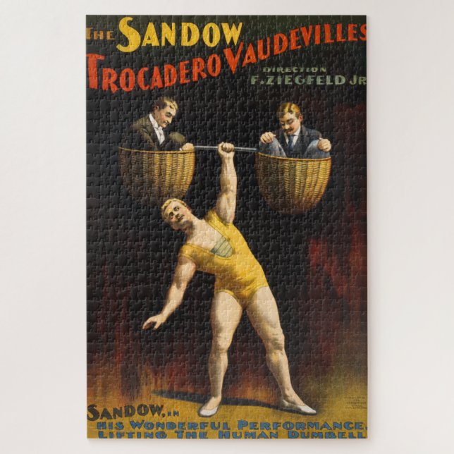 Puzzle El levantador de pesas de vodevil Eugen Sandow San (Vertical)