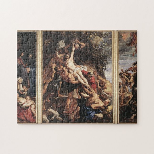Puzzle El levantamiento de la cruz de Peter Paul Rubens (Horizontal)