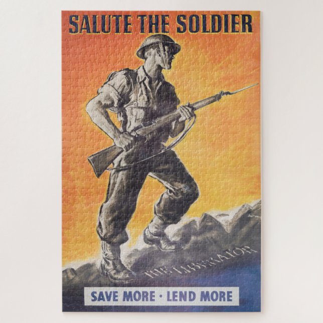 Puzzle El Libertador. Reimpresión del poster británico en (Vertical)