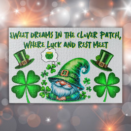 Puzzle El lindo Gnome de St Patrick durmiendo en gris |