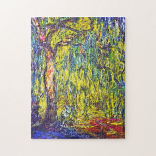 Puzzle El llorando de Willow Claude Monet vibrante pintur