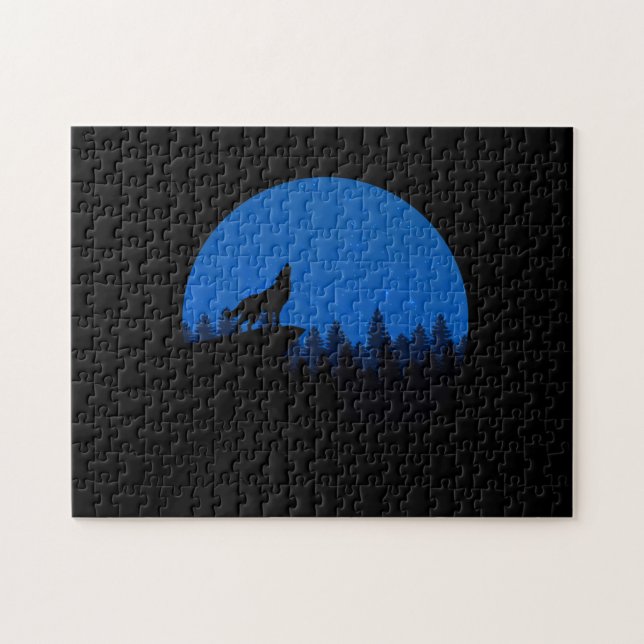 Puzzle El lobo aulló a la luna (Horizontal)