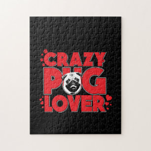 Puzzle El loco Pug Lover Pug Dueño Regalo