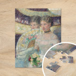Puzzle El Loge | Mary Cassatt<br><div class="desc">El Loge (1882) de la impresionista americana Mary Cassatt. Una pieza original de arte fino es una pintura al óleo sobre lienzo que representa a dos jóvenes elegantes en el teatro. Utilice las herramientas de diseño para agregar texto personalizado o personalizar la imagen.</div>