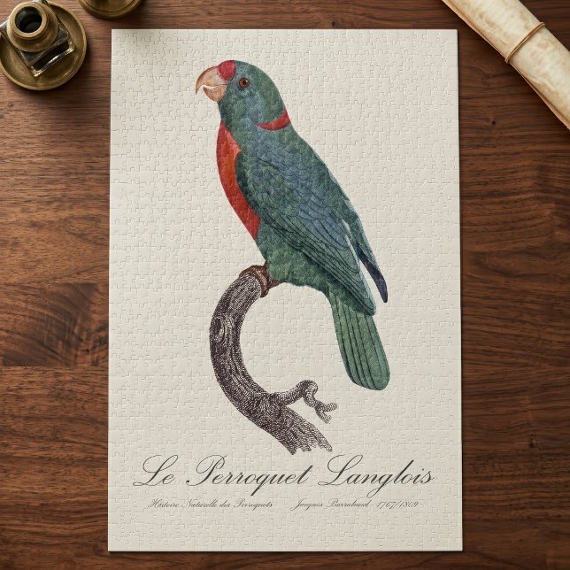 Puzzle El loro Langlois de Jacques Barraband (Le Perroquet Langlois by Jacques Barraband. Jigsaw Puzzle)