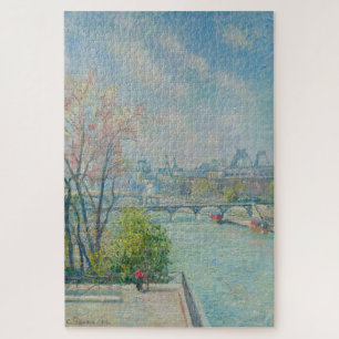 Puzzle El Louvre, Mañana, Primavera (1902) por Pissarro