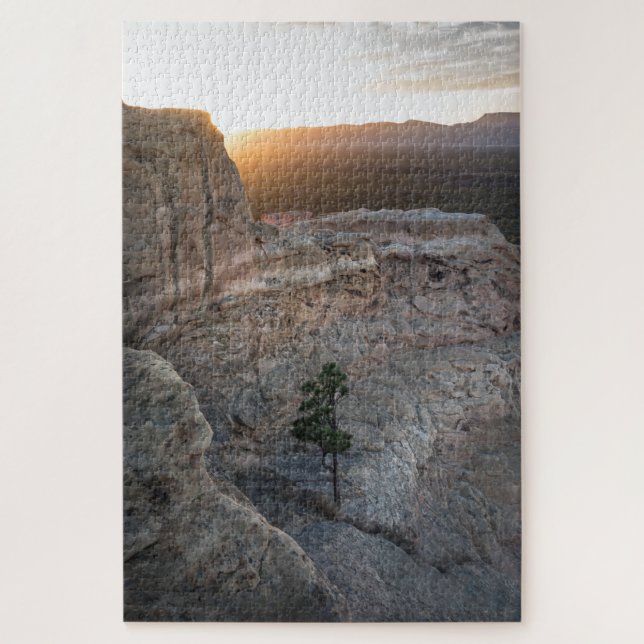 Puzzle El Malpais Sandstone Bluffs Landscape Photo (Vertical)