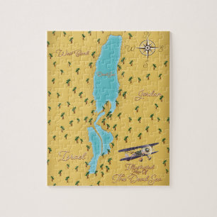 Puzzle El mapa antiguo del Mar Muerto