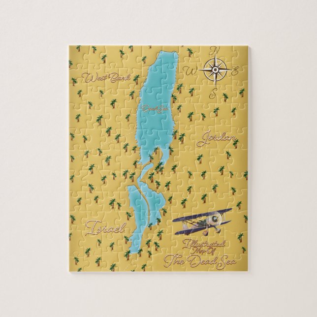 Puzzle El mapa antiguo del Mar Muerto (Vertical)