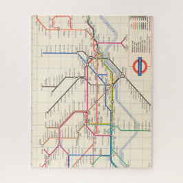 Puzzle El mapa subterráneo de Londres