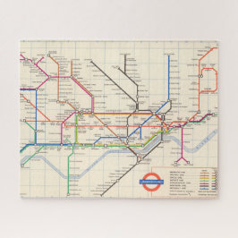 Puzzle El mapa subterráneo de Londres