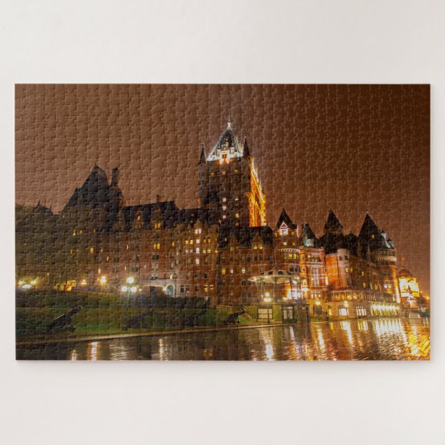 Puzzle El maravilloso Hotel Frontenac, ciudad de Quebec,  (Horizontal)