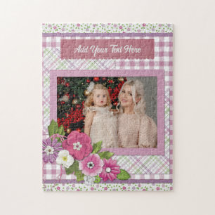 Puzzle El marco de foto personalizado con texto personali