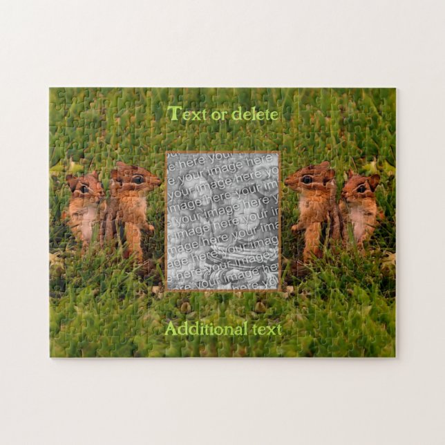 Puzzle El marco de los Chipmunks para bebés crea su propi (Horizontal)