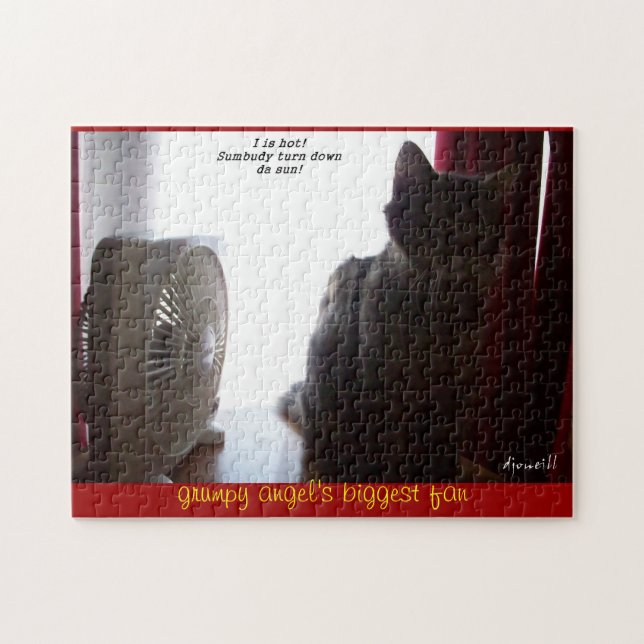 Puzzle El mayor hincha de Grumpy Angel (Horizontal)