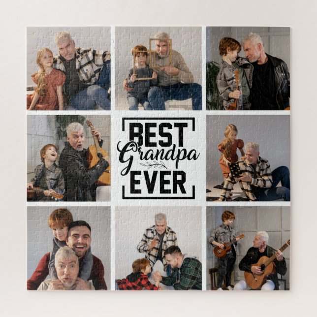 Puzzle El mejor abuelo de la historia 8 Collage de fotos  (Vertical)