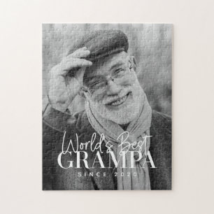 Puzzle El mejor abuelo del mundo desde 20XX Foto moderna