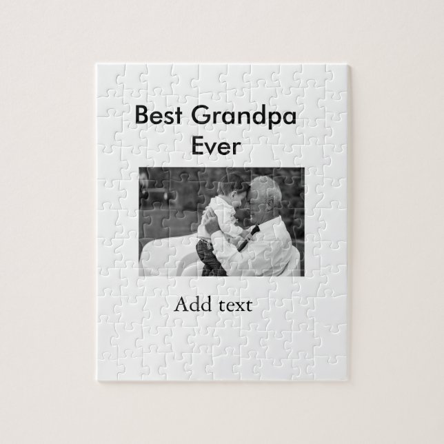 Puzzle El mejor abuelo siempre agrega el nombre de la fot (Vertical)