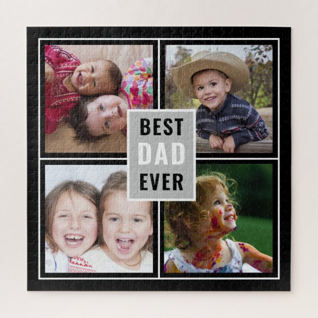 Puzzle El mejor Collage de fotos del Día del Padre de tod (Vertical)