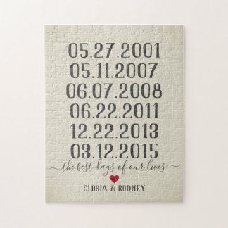 Puzzle El mejor día de nuestras vidas fechas especiales v