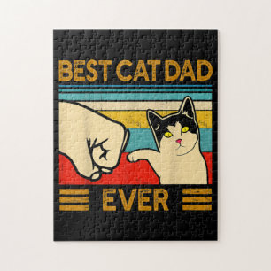 Puzzle El mejor papá del gato es siempre divertido papá d