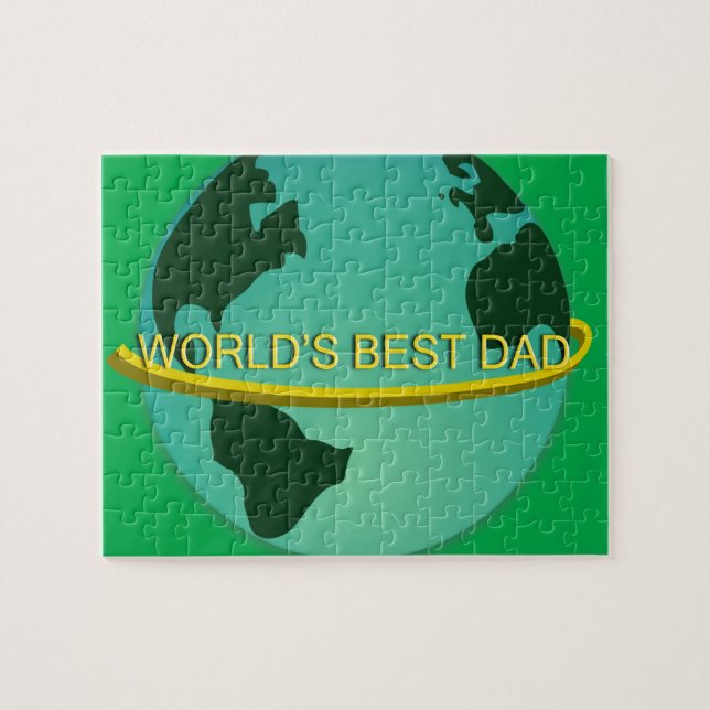 Puzzle "El mejor papá del mundo" (Horizontal)