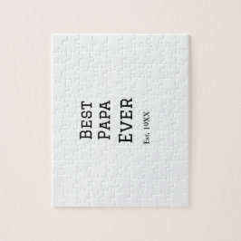Puzzle El mejor papá jamás se presentó. Añadir el nombre 