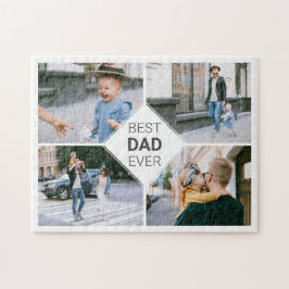 Puzzle El mejor papá jamás simple Collage de fotos modern