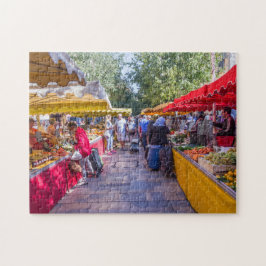 Puzzle El mercado de Cours Lafayette, Place Louis Blanc