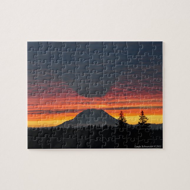 Puzzle El Monte Rainier y su sombra (Horizontal)