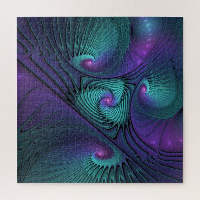Puzzle El morado se encuentra con el arte abstracto moder (Vertical)
