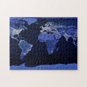 Puzzle El Mundo de Noche - Mapa, Espacio