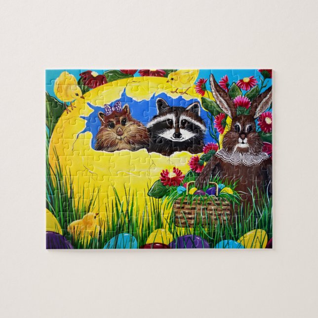 Puzzle "El mundo de Pascua de la Sra. Elizabeth (Horizontal)