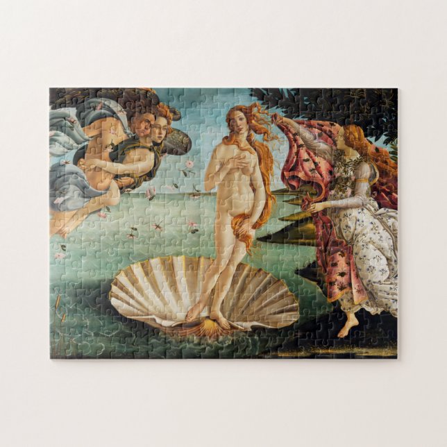 Puzzle El nacimiento de Venus, Sandro Botticelli, 1485 (Horizontal)