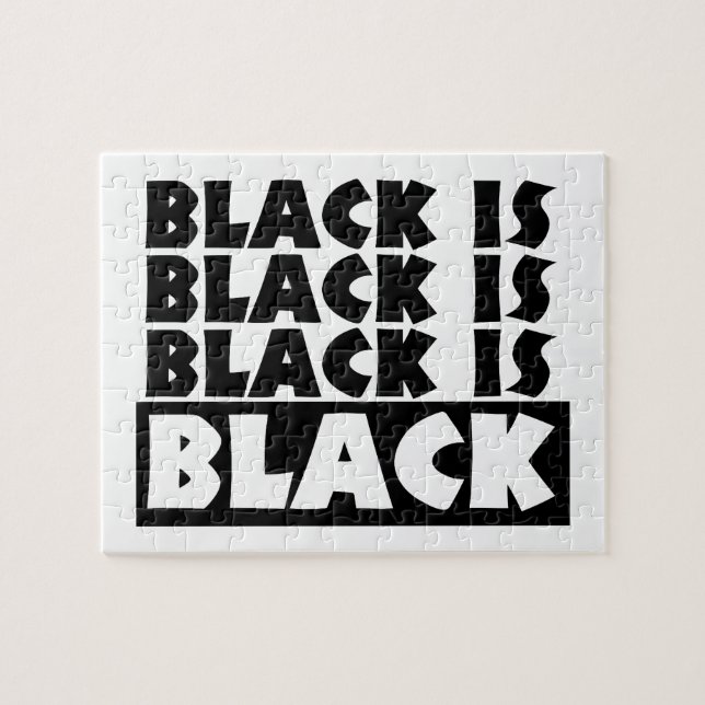 Puzzle El negro es negro (Horizontal)