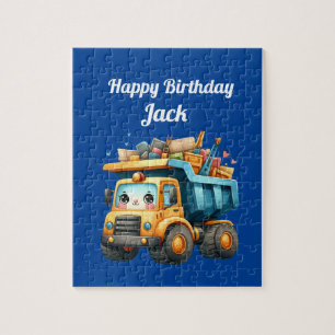 Puzzle El nombre personalizado del niño Feliz cumpleaños