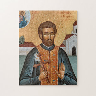 Puzzle El nuevo hieromártir Juan del icono de Santa Cruz