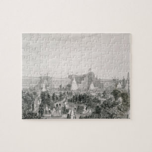 Puzzle El nuevo palacio cristalino en Sydenham, grabado