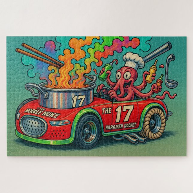 Puzzle El nuque de fideos (el cohete de ramen) (Horizontal)