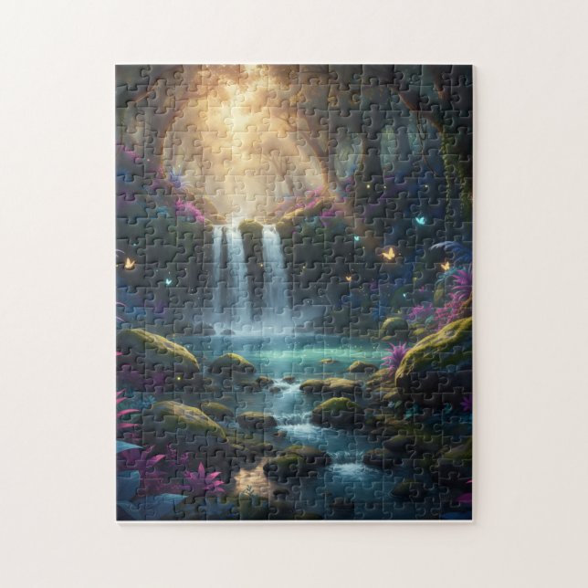 Puzzle El Oasis Púrpura Encantado (Vertical)