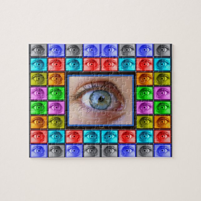Puzzle El ojo ve todo desconcertar (Horizontal)